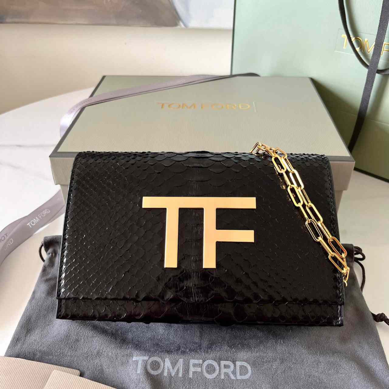 Tom Ford Leather TF Bag (21-13-6cm) - PerfectKickZ