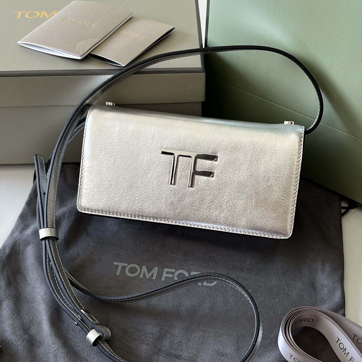 Tom Ford Leather TF Bag    18*9*3cm - PerfectKickZ