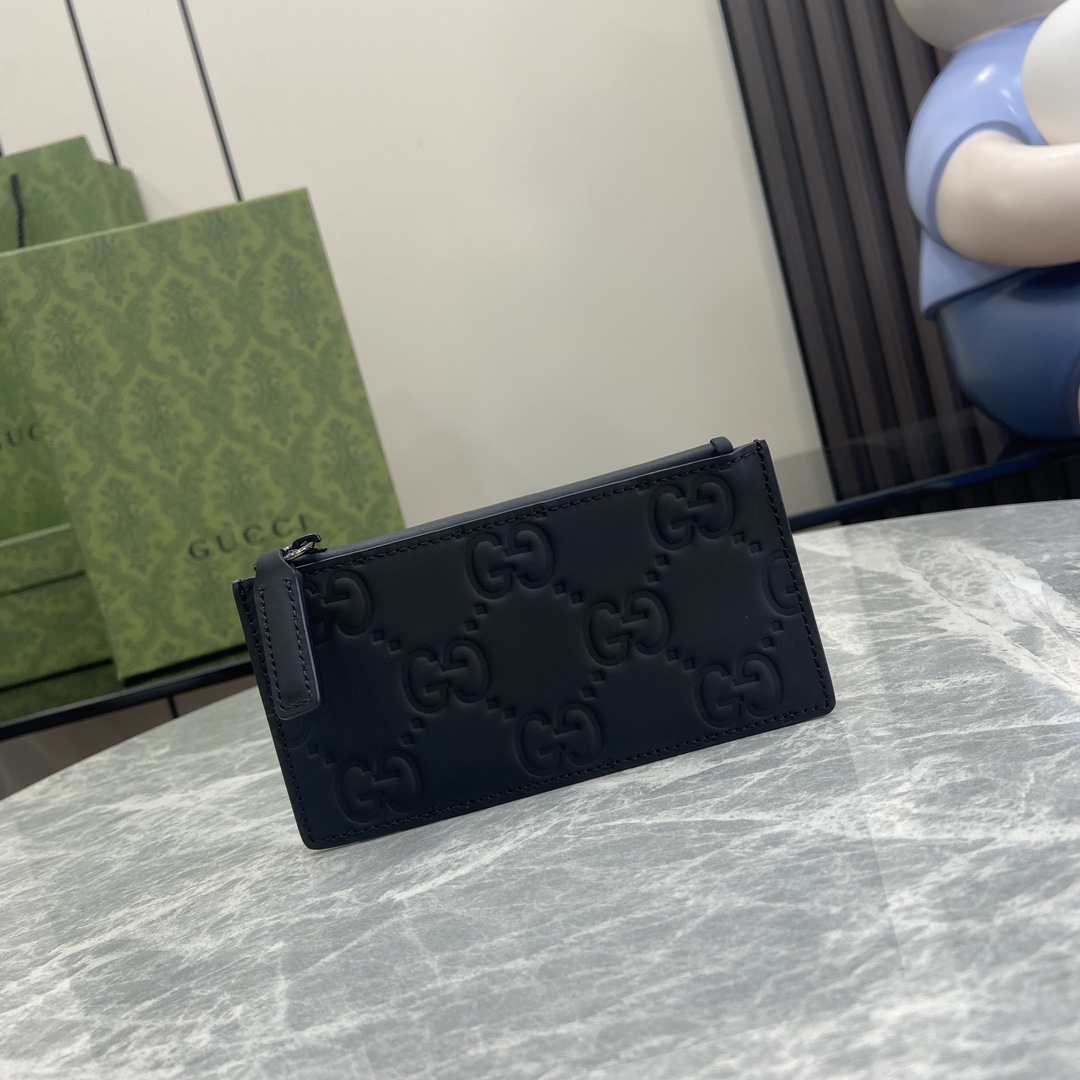 Gucci GG Rubber-effect Zip Card Case - PerfectKickZ