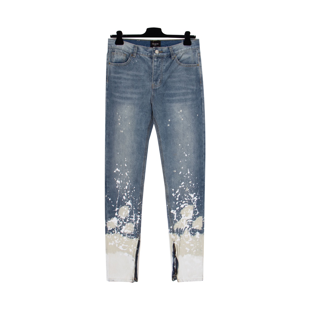 Fear Of God Denim Zip Detail Painters Selvedge Jeans - PerfectKickZ