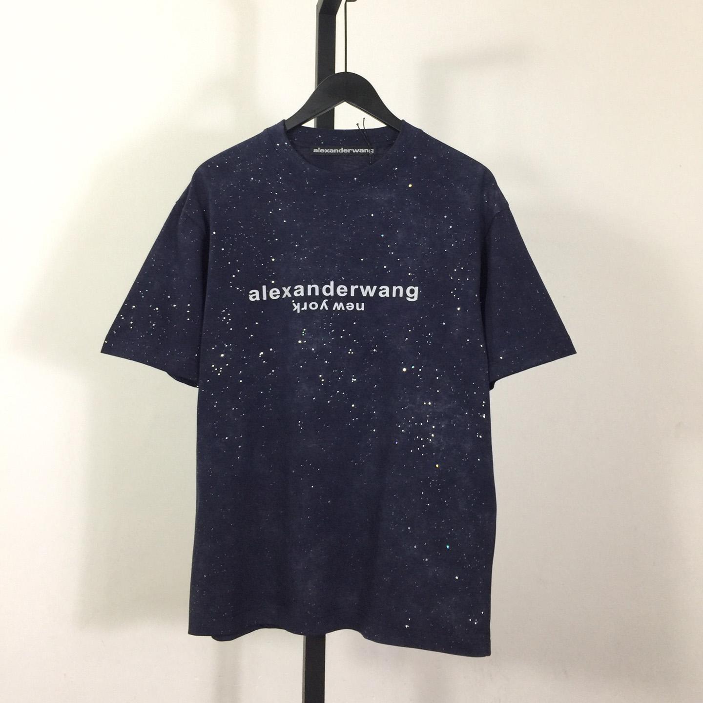 Alexander Wang Cotton T-shirt In Blue - PerfectKickZ