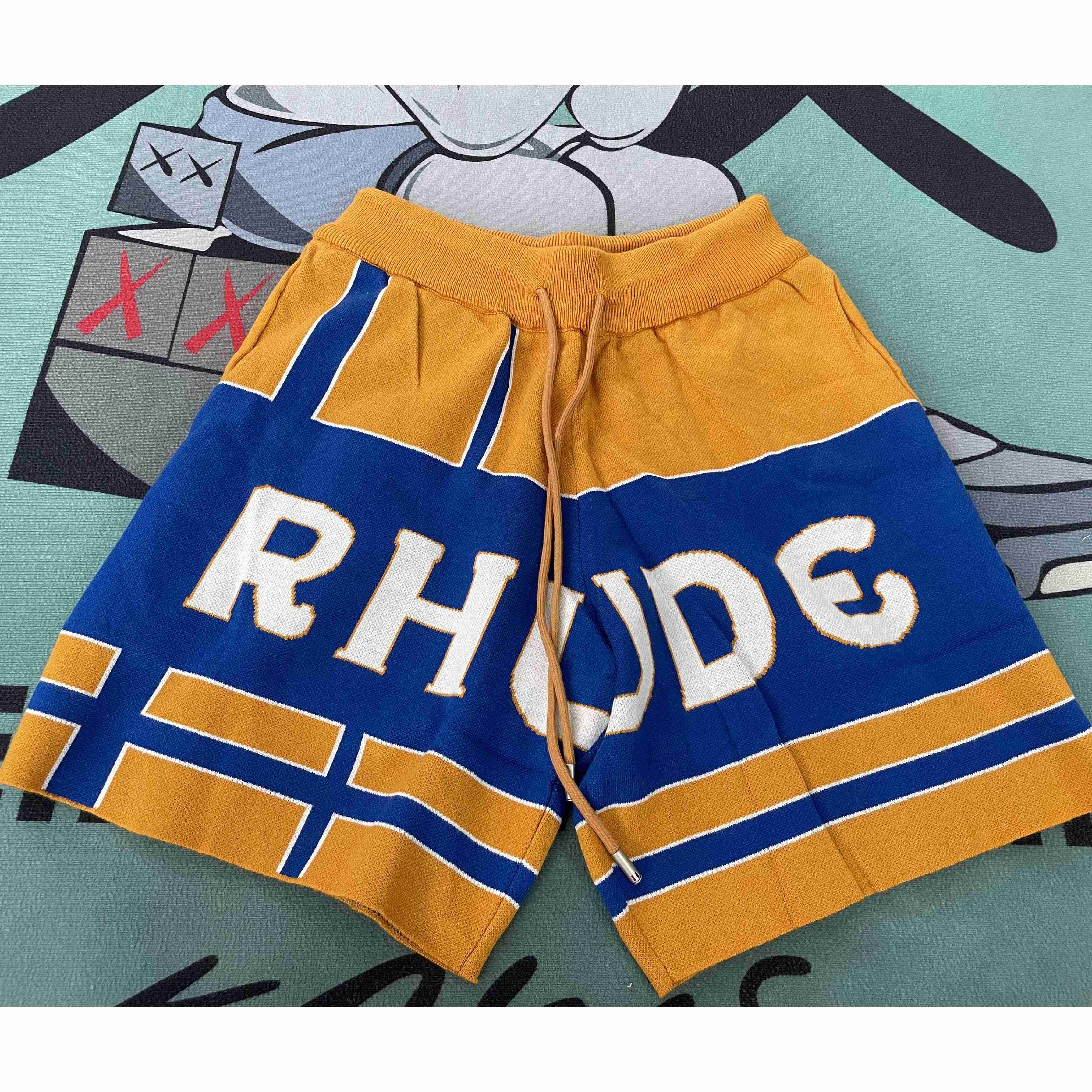 Rhude Knit Jacquard Shorts - PerfectKickZ