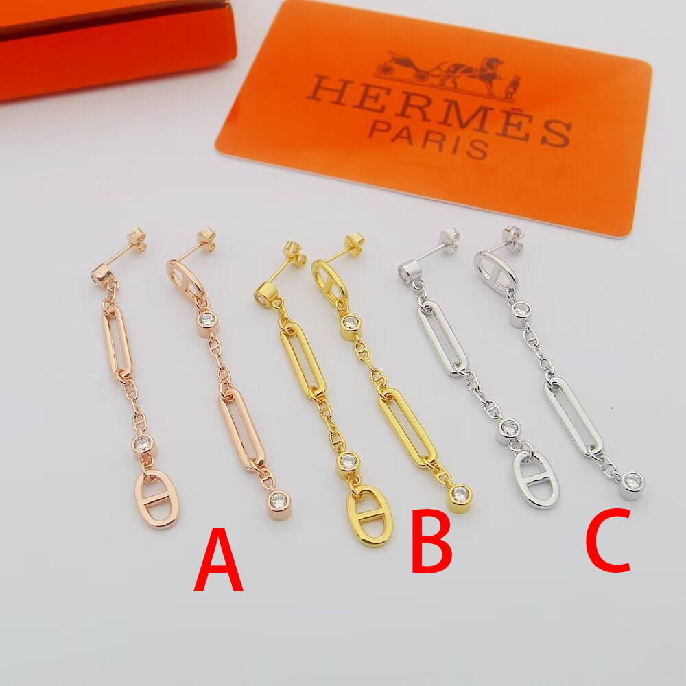 Hermes Chaine D'ancre Chaos Earrings - PerfectKickZ