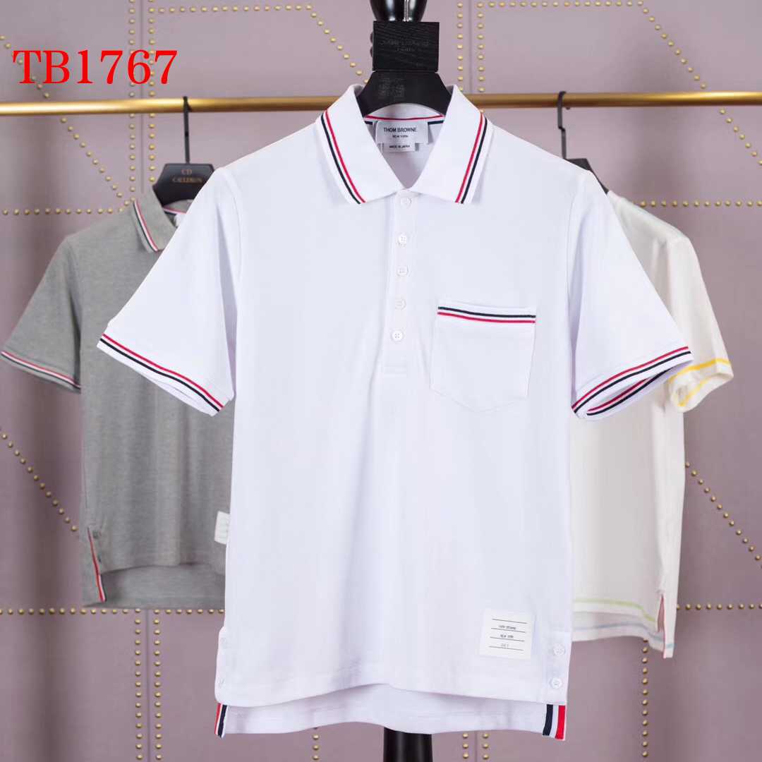 Thom Browne Bar Stripe Short-sleeve Polo   TB1767 - PerfectKickZ