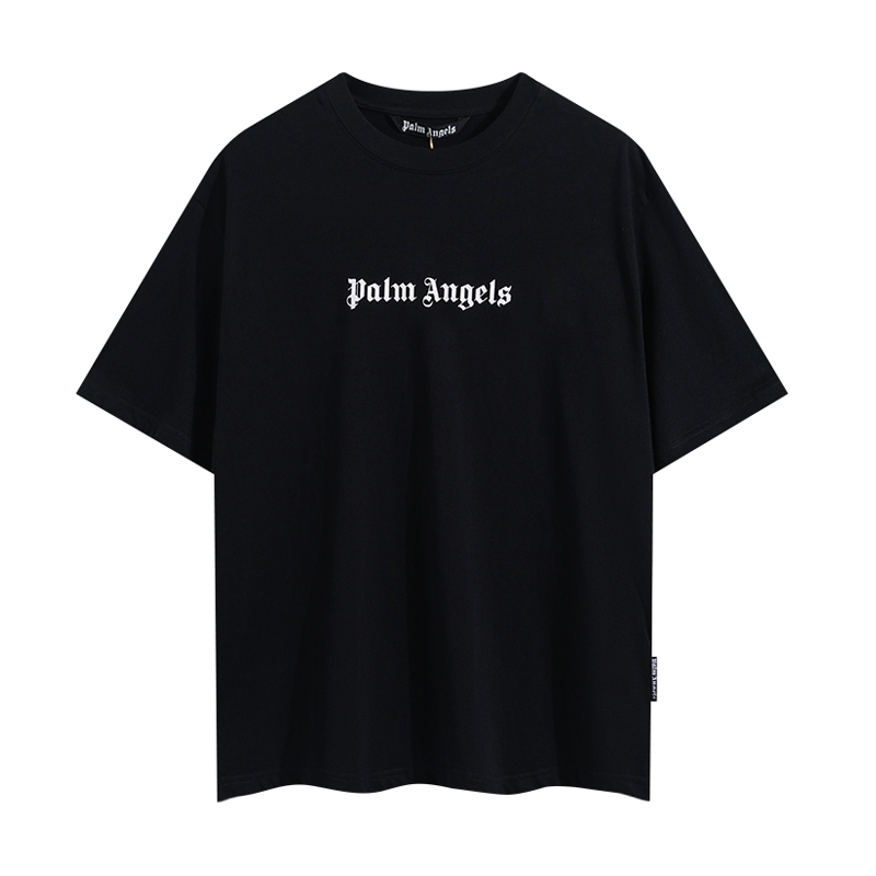 Palm Angels Logo Printed Crewneck T-Shirt  - PerfectKickZ