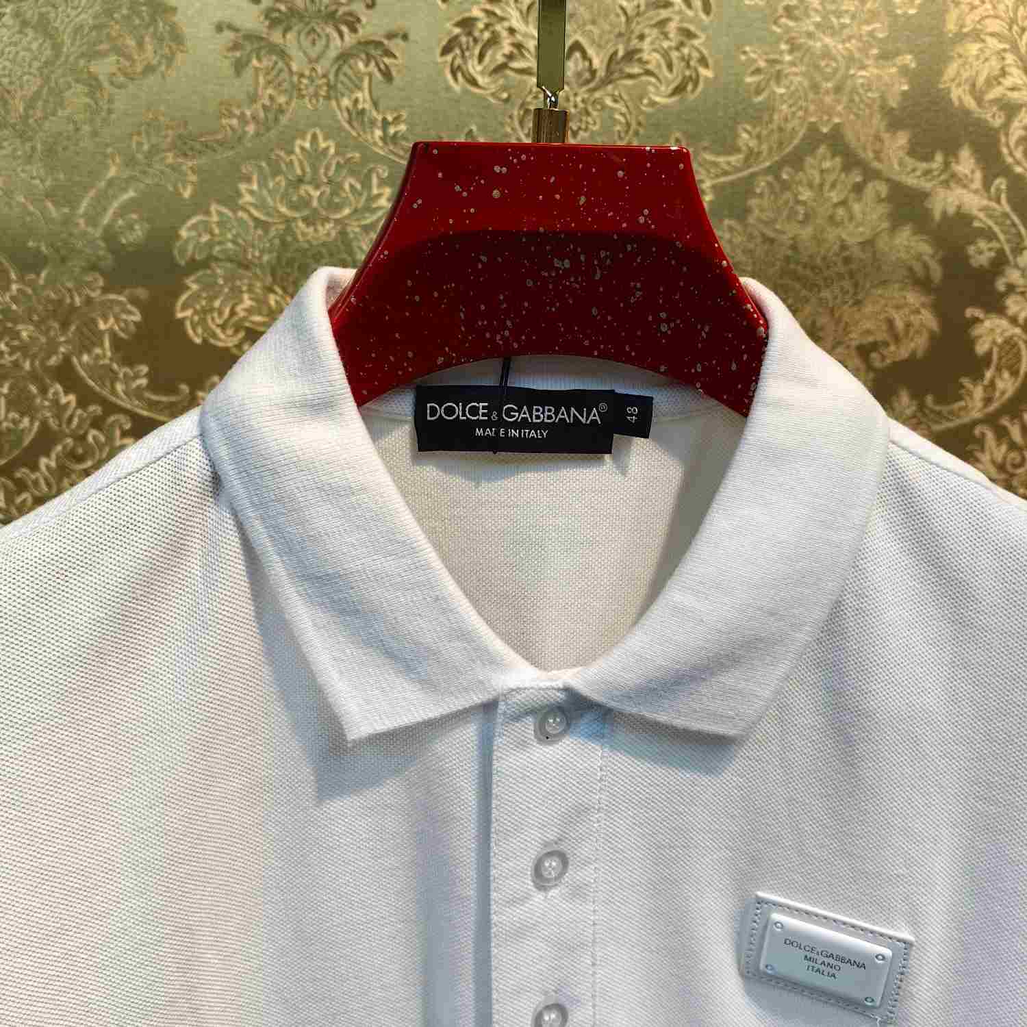 Dolce & Gabbana Logo Patch Polo Shirt  - PerfectKickZ