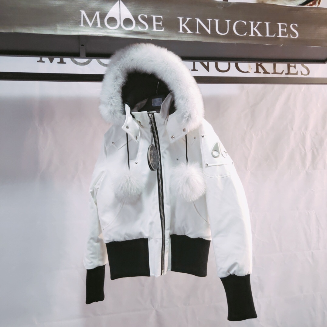 Moose Knuckles White Down Jacket  - PerfectKickZ