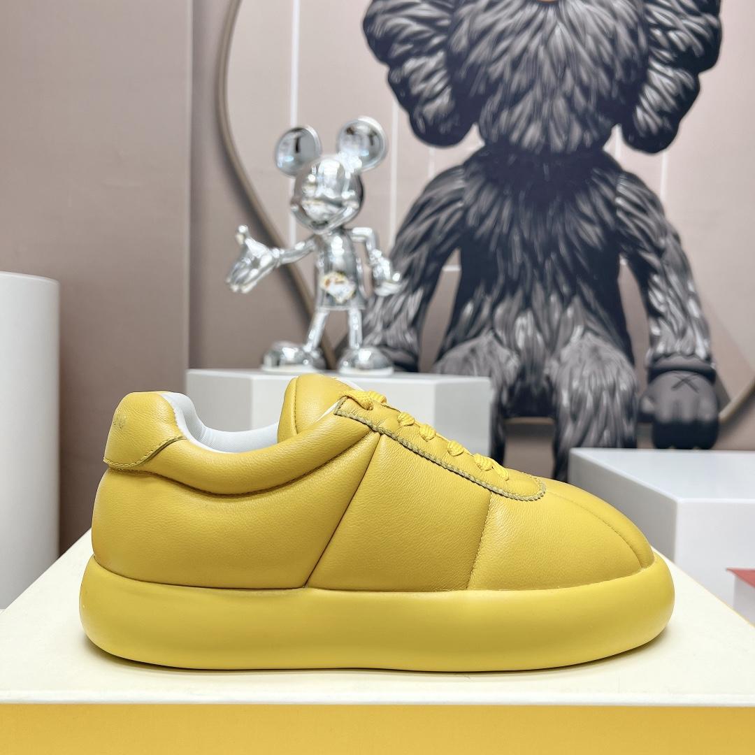 Marni Yellow Leather Bigfoot 2.0 Sneaker - PerfectKickZ