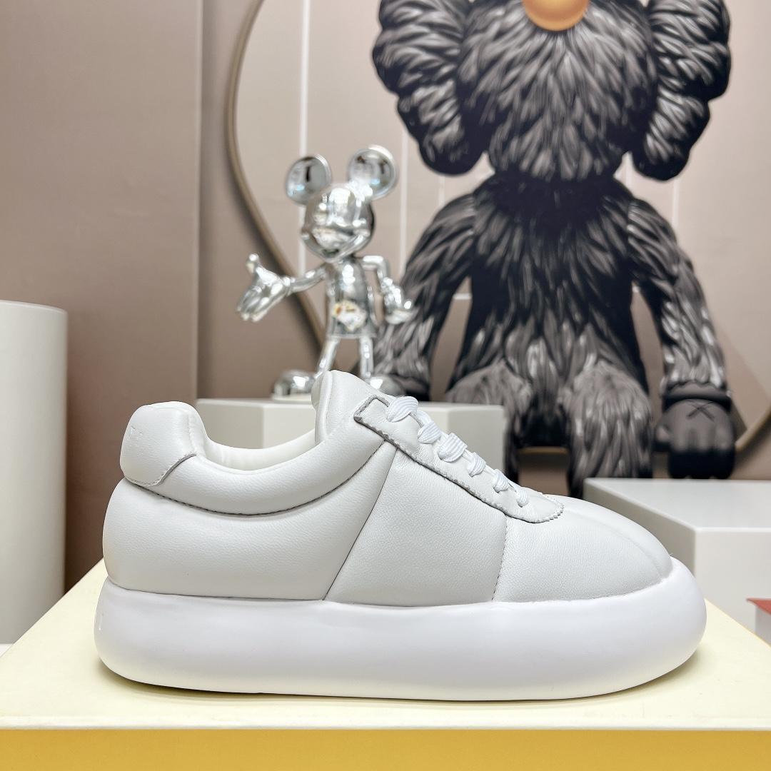 Marni White Leather Bigfoot 2.0 Sneaker - PerfectKickZ