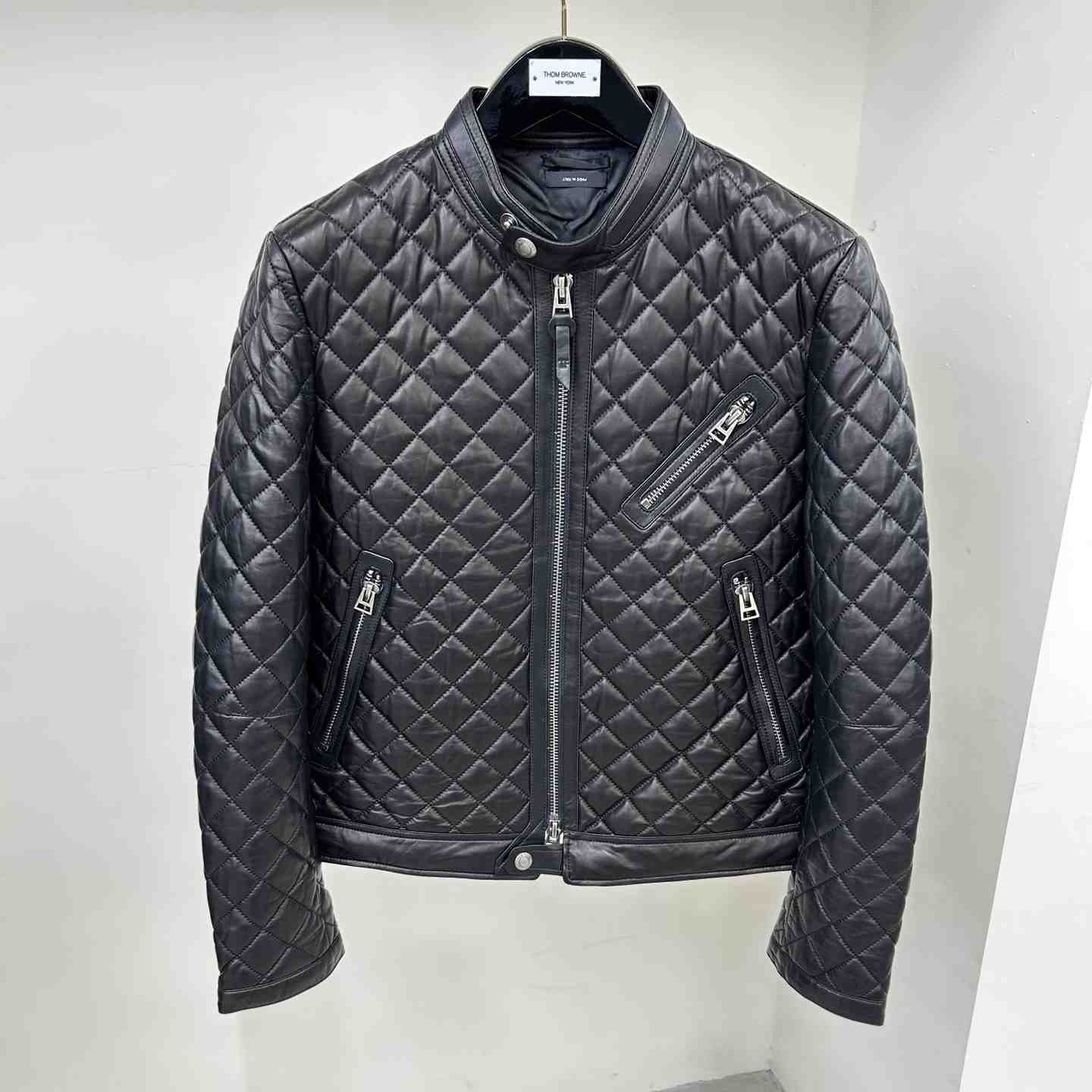 Dior Feather Nappa Quilted Cafe Racer - PerfectKickZ