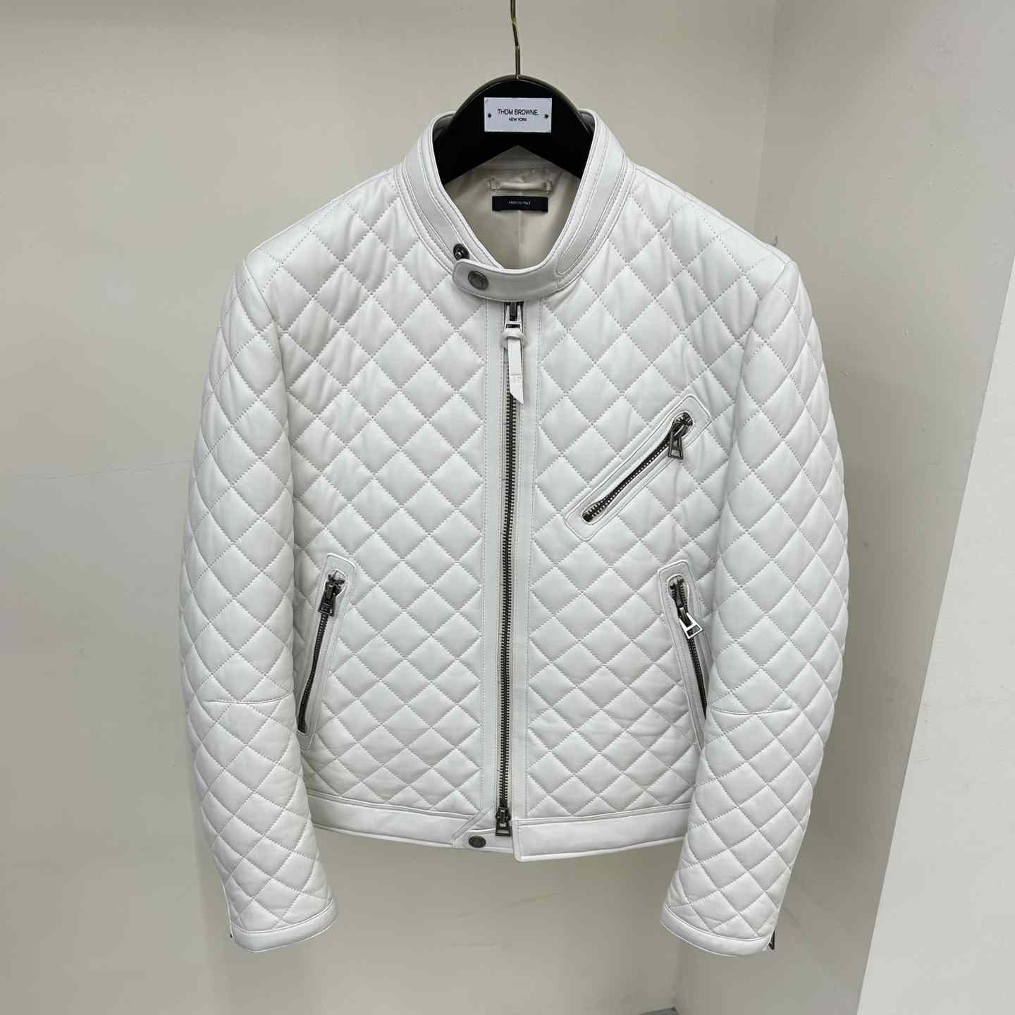 Dior Feather Nappa Quilted Cafe Racer - PerfectKickZ