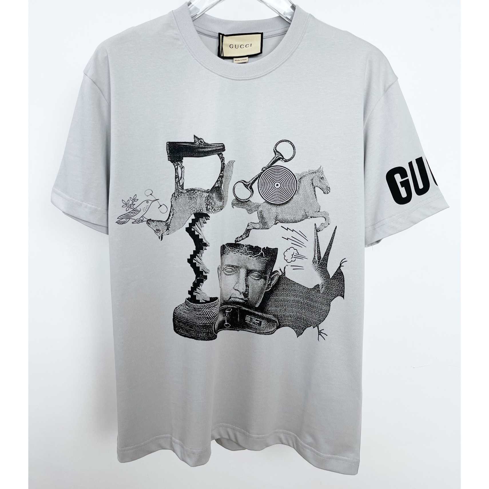 Gucci Cotton Jersey Printed T-shirt  - PerfectKickZ