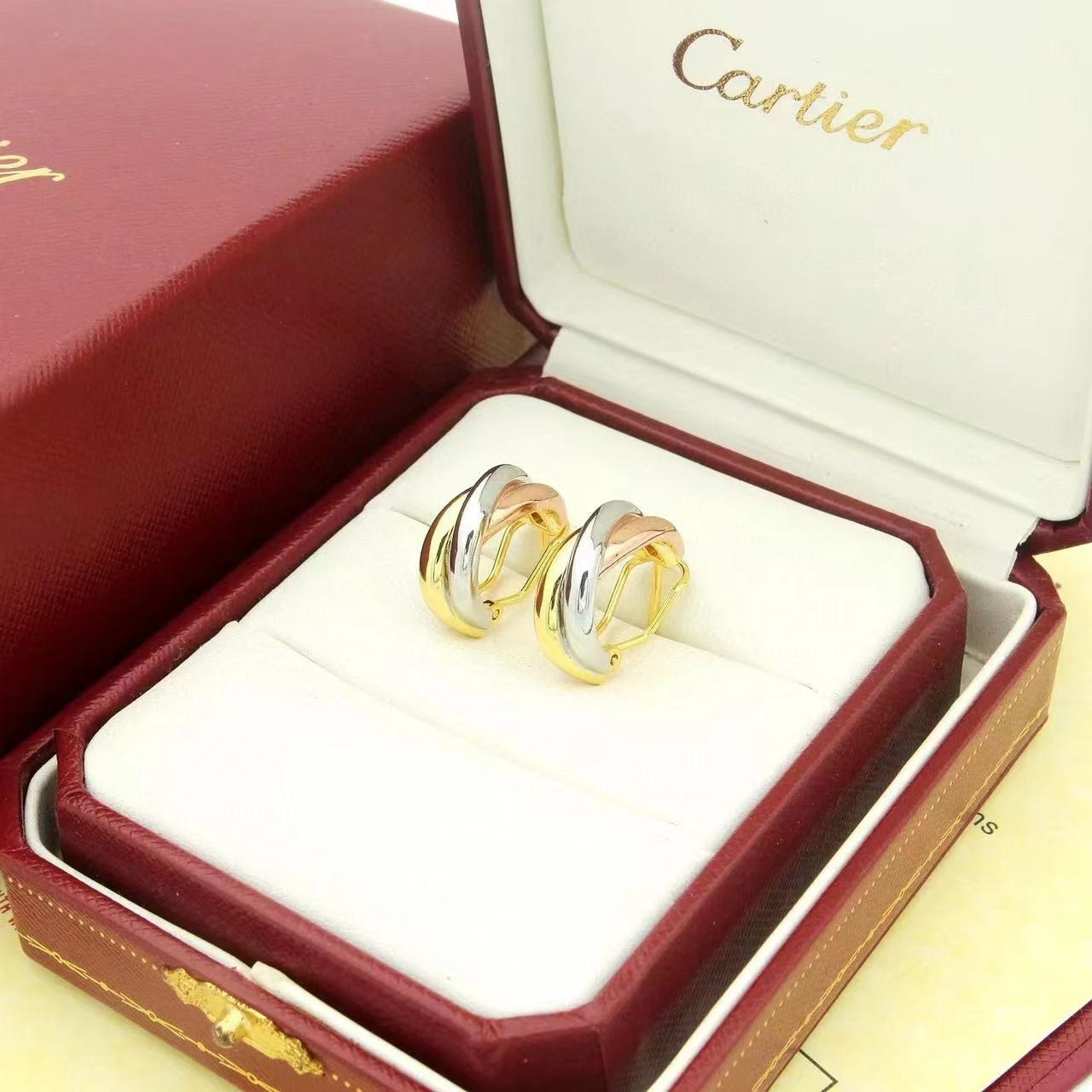 Cartier  'Trinity' Hoop Earrings - PerfectKickZ
