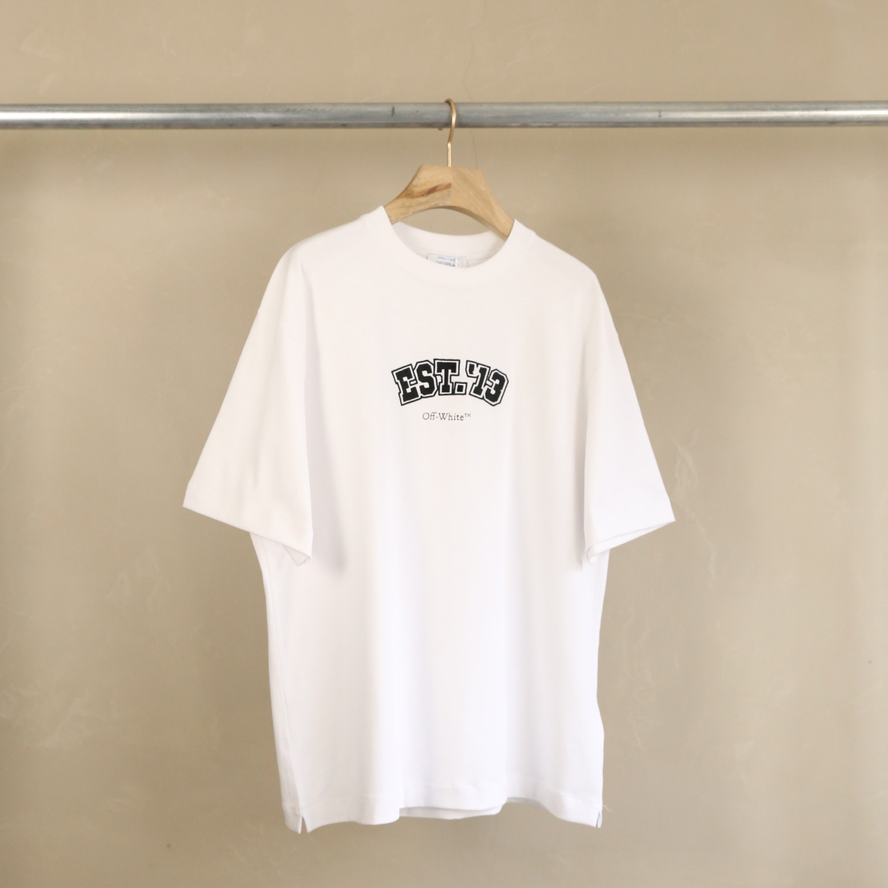 Off-White Cotton Est' 13 T-Shirt - PerfectKickZ