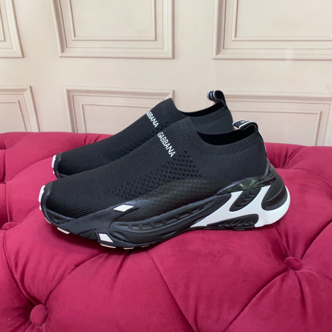 Dolce & Gabbana Stretch Mesh Fast Sneaker 'Black' - PerfectKickZ