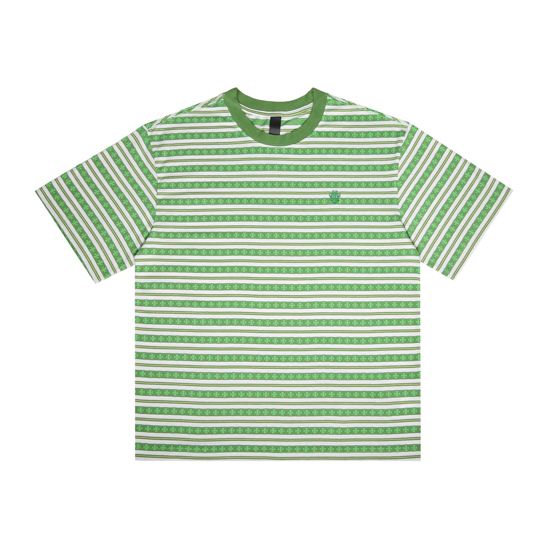 Chrome Heart Stripe Cotton T-shirt - PerfectKickZ