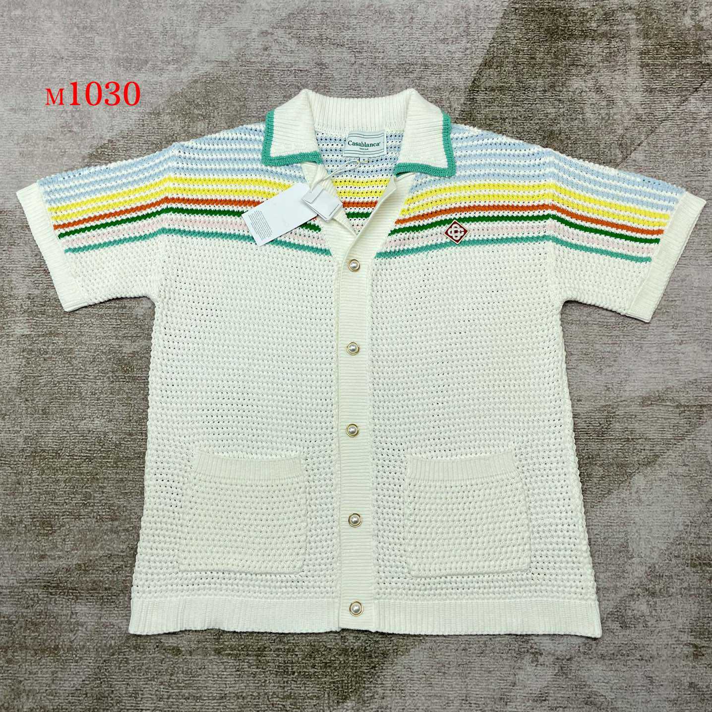 Casablanca Knitted Polo Shirt      m1030 - PerfectKickZ