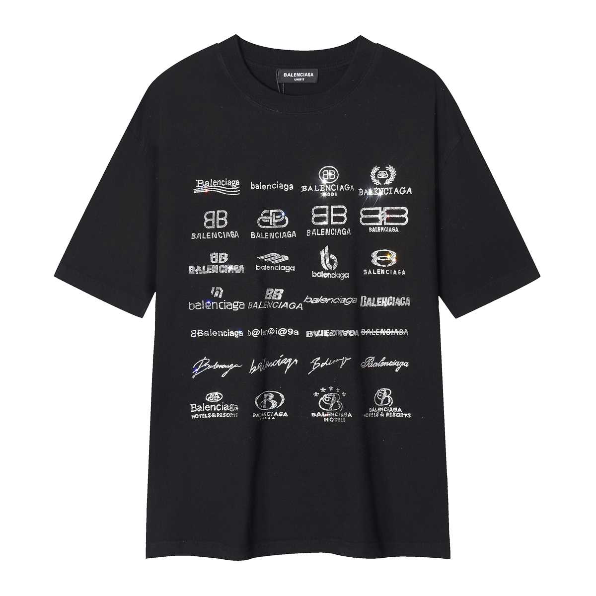 Balenciaga Archives Logos Print Cotton T-Shirt - PerfectKickZ