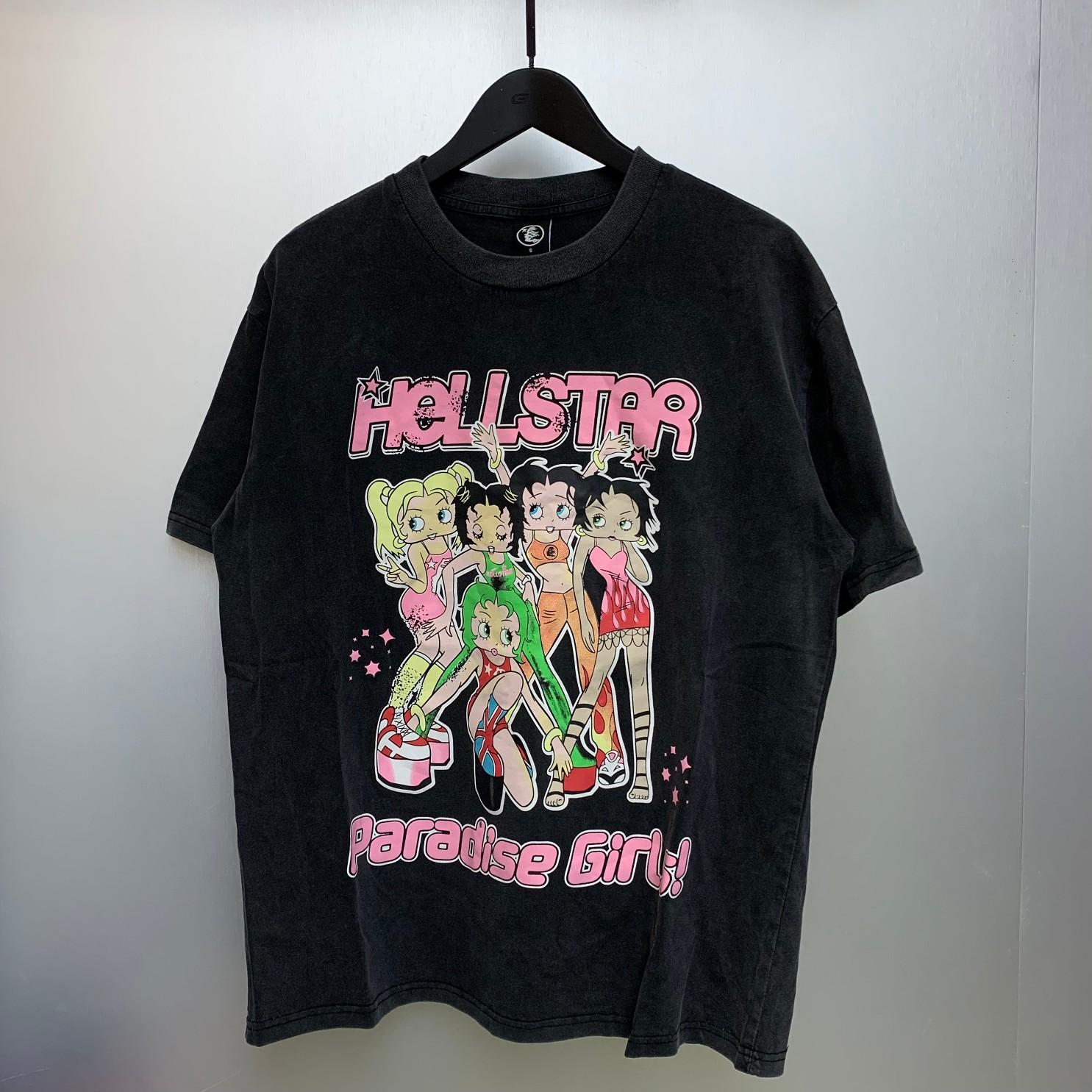 Hellstar Betty Boop Print T-shirt  - PerfectKickZ
